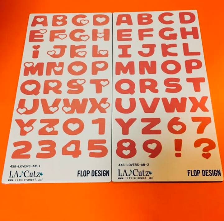 LA Cutz lovers アルファベット 数字 カッティングダイ