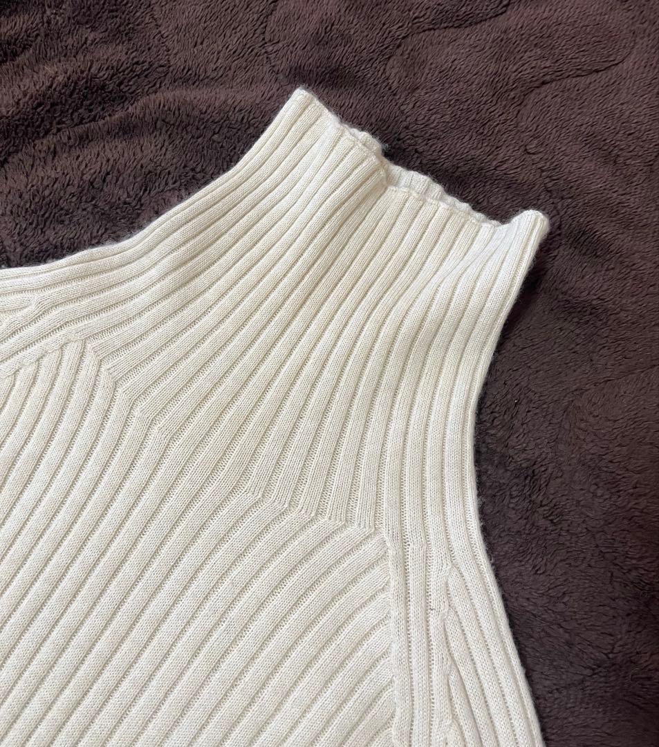 プリスティン　コットンカシミヤリブタートル　オーガニックコットン　やわらか