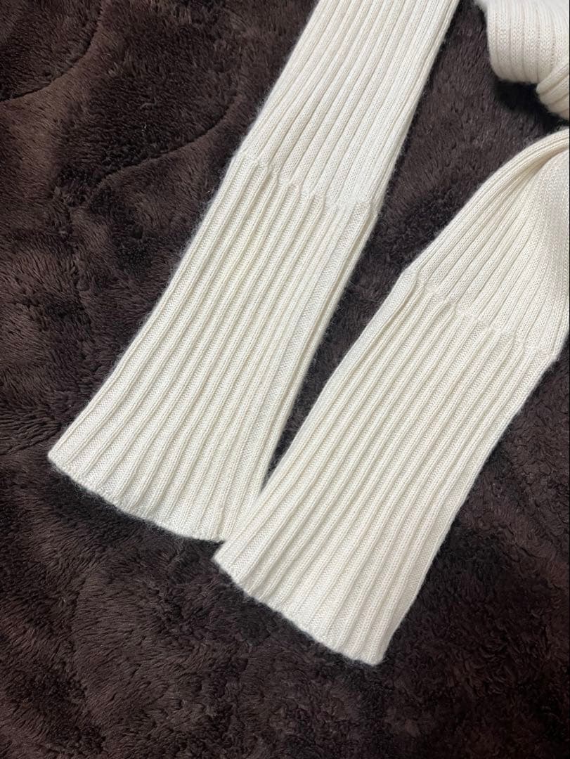 プリスティン　コットンカシミヤリブタートル　オーガニックコットン　やわらか