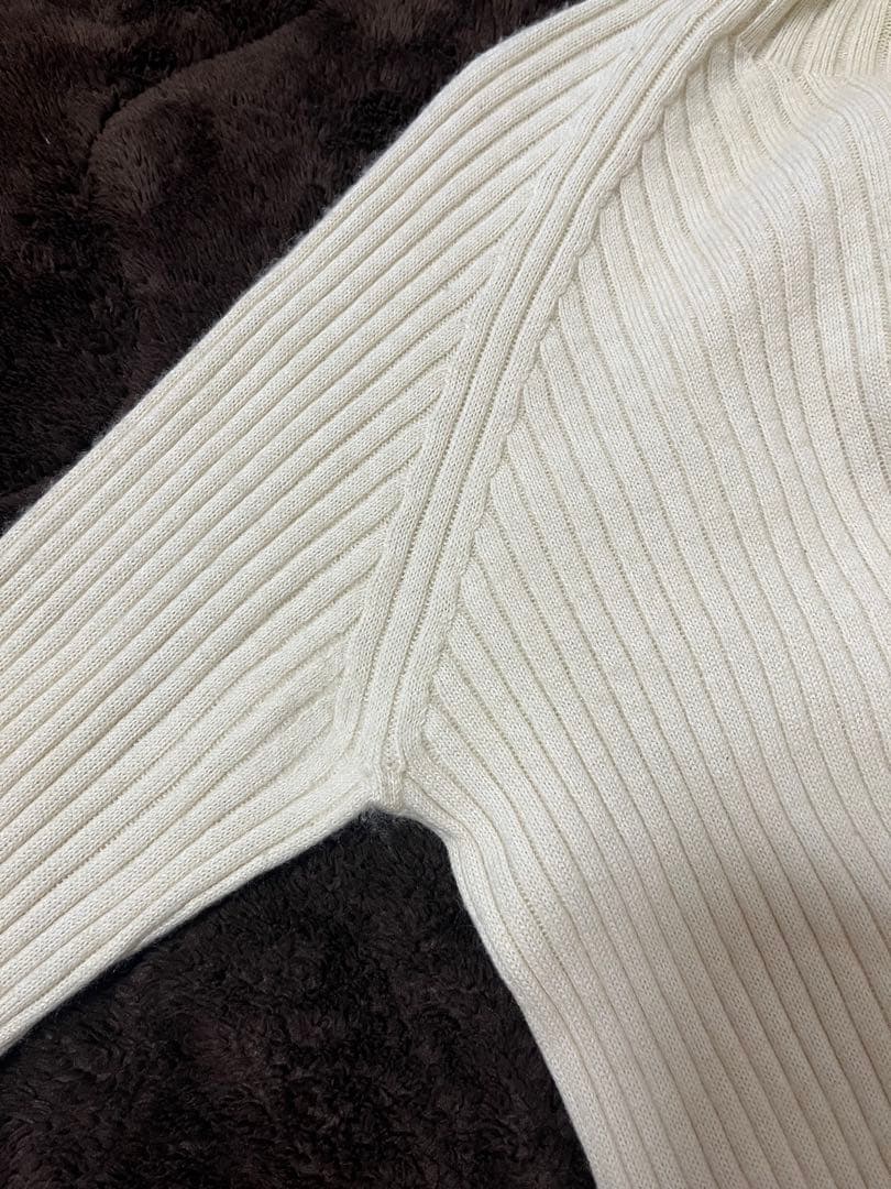 プリスティン　コットンカシミヤリブタートル　オーガニックコットン　やわらか