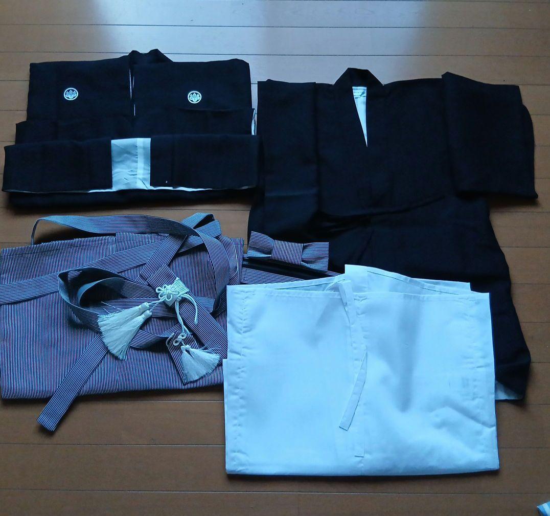 キャサリンコテージの紋付き袴 黒色 着物 100cm