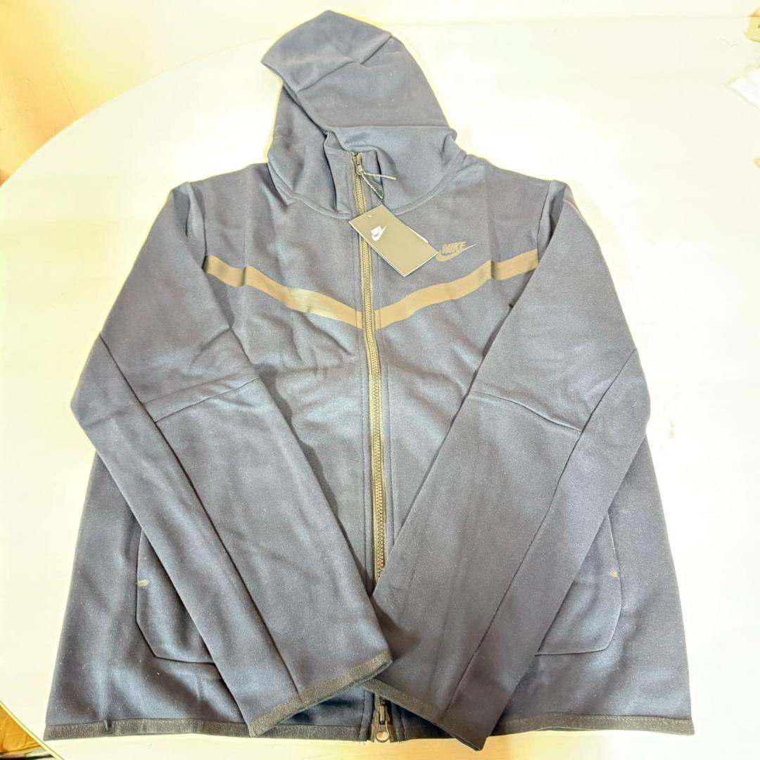 NIKE テックフリース フーディ 紺色 L セットアップ