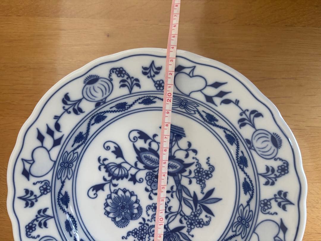 【カールスバード】ブルーオニオン 6枚セット 約24cm