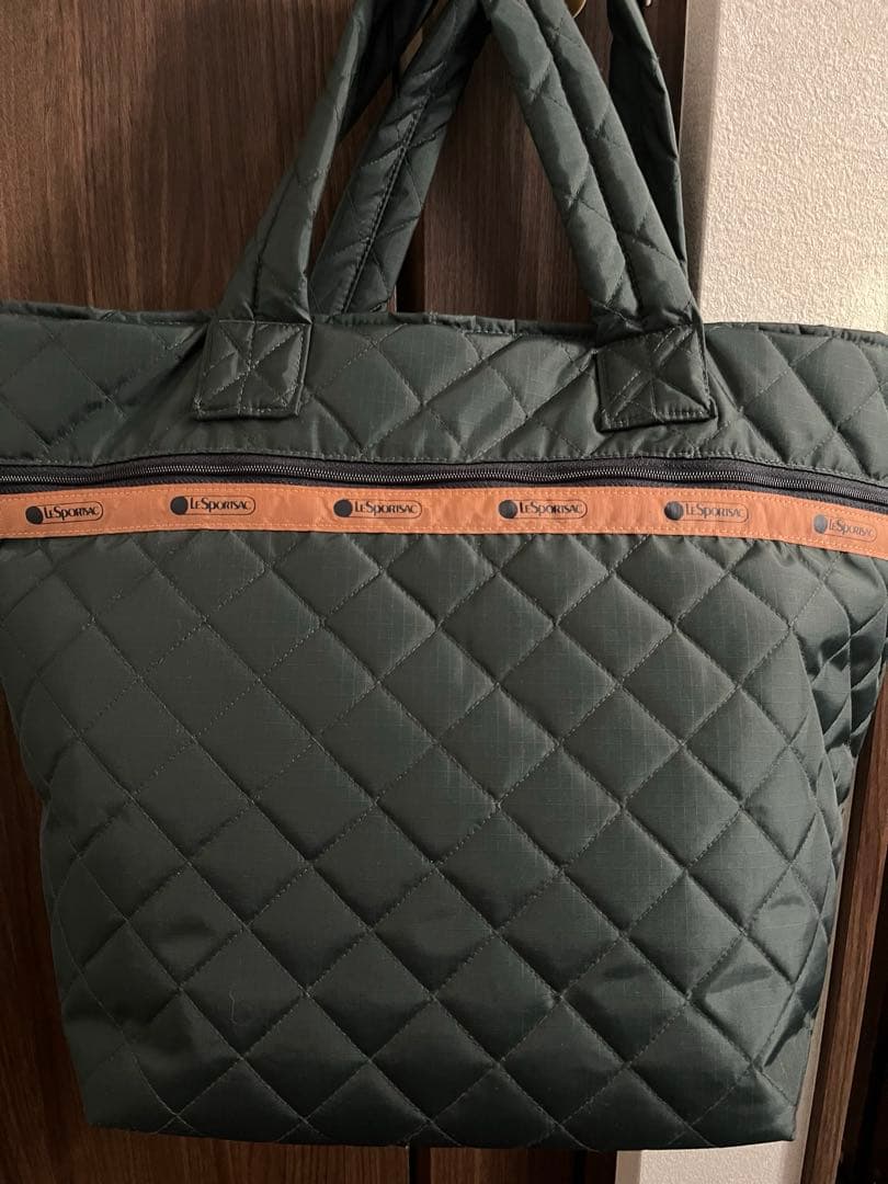 レスポートサック　神崎恵　LARGE MULTI TOTEディープグリーンキルト