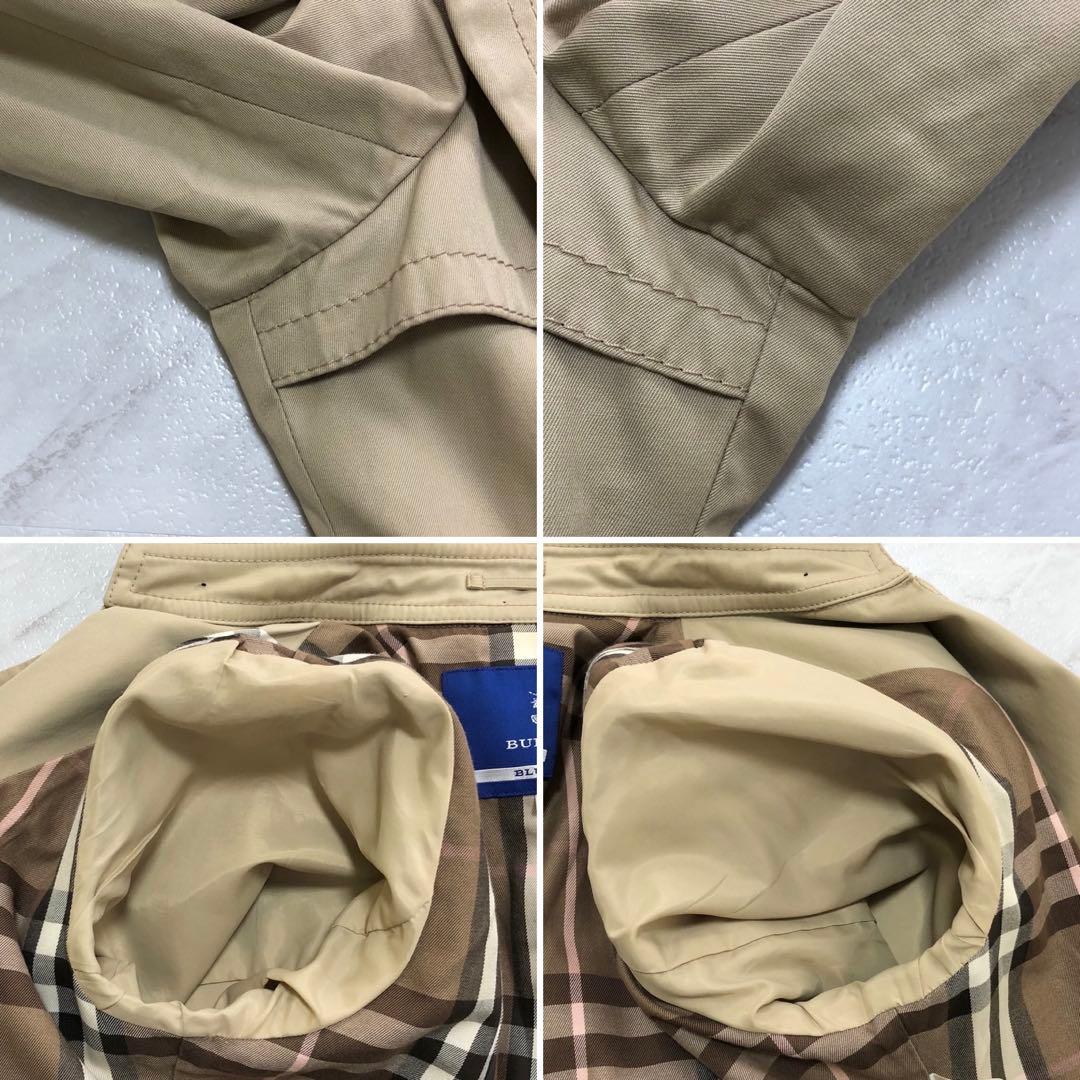 ✨美品✨バーバリーブルーレーベル トレンチコート メガチェック ベルト Lサイズ