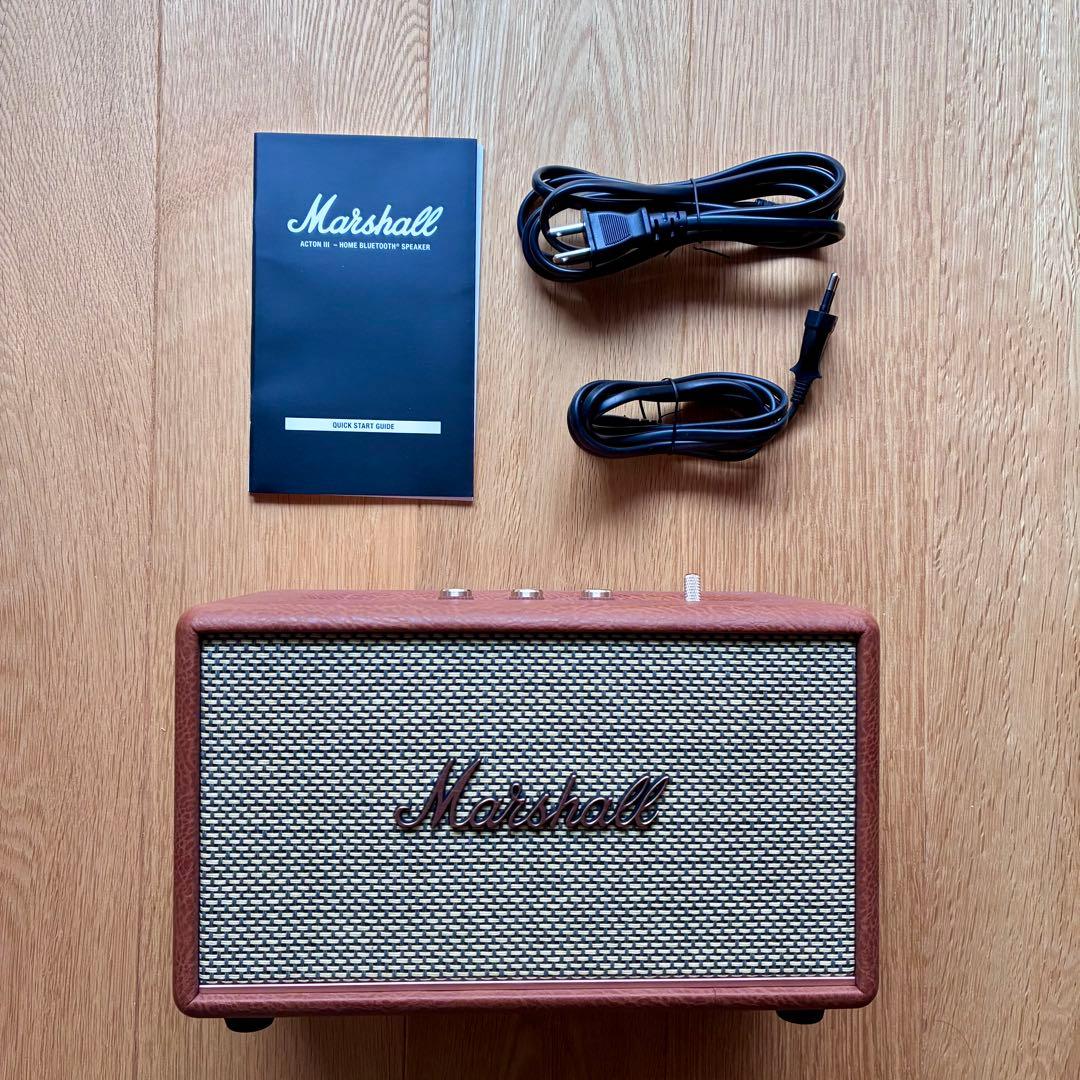 Marshall bluetooth スピーカー ActonⅢ ブラウン