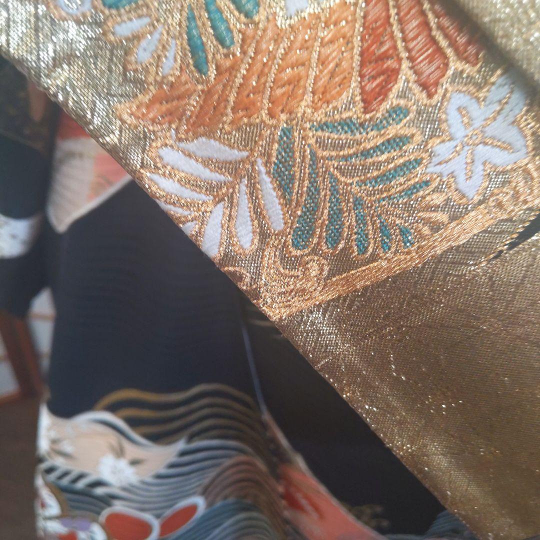 453【最終価格】古典柄　和モダン【正絹振袖7点フルセット】成人式卒業式謝恩会