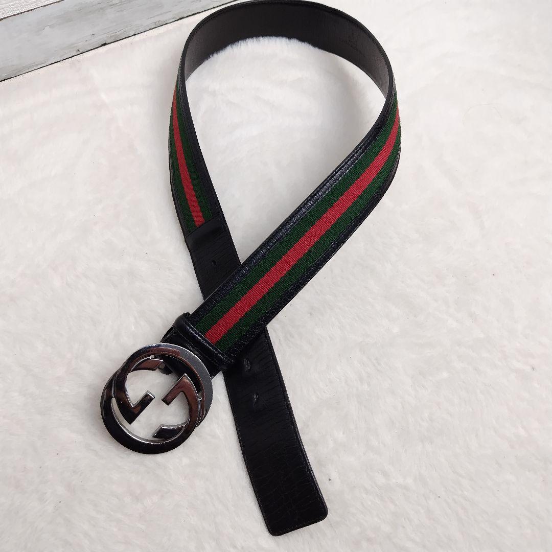 ✨美品✨【レア】GUCCIグッチ インターロッキング ベルト 114984