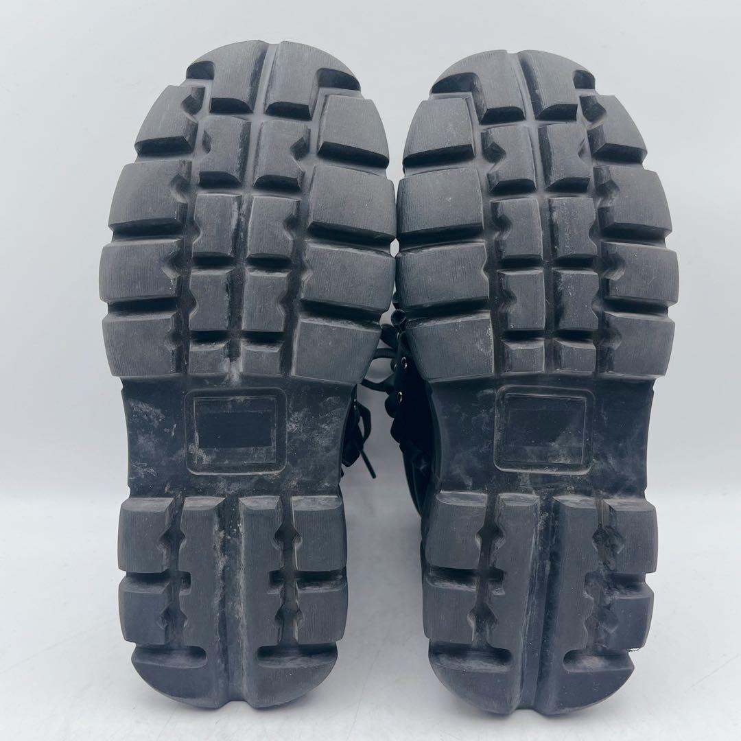 大人気✨pium ピウム フリルベルトボリュームスニーカー 厚底 黒 S