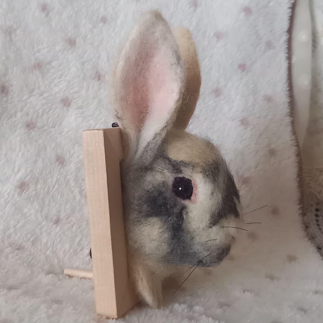 なつこ うさぎフレーム ハンドメイド 羊毛フェルト うちのこ オーダー