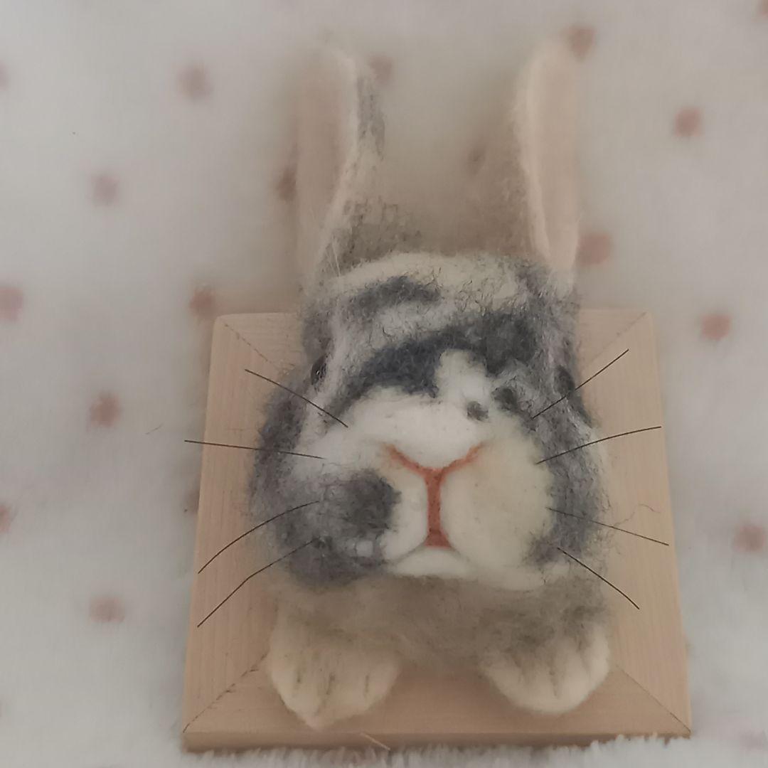 なつこ うさぎフレーム ハンドメイド 羊毛フェルト うちのこ オーダー