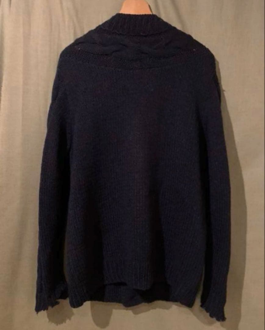 ここのえ期2010AW メゾンマルタン マルジェラ　ダメージニットカーディガン