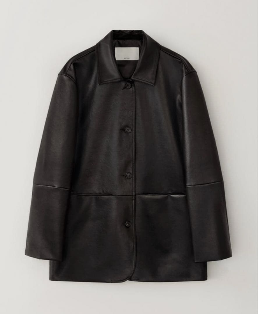 ohotoroレザージャケット ボタン付き