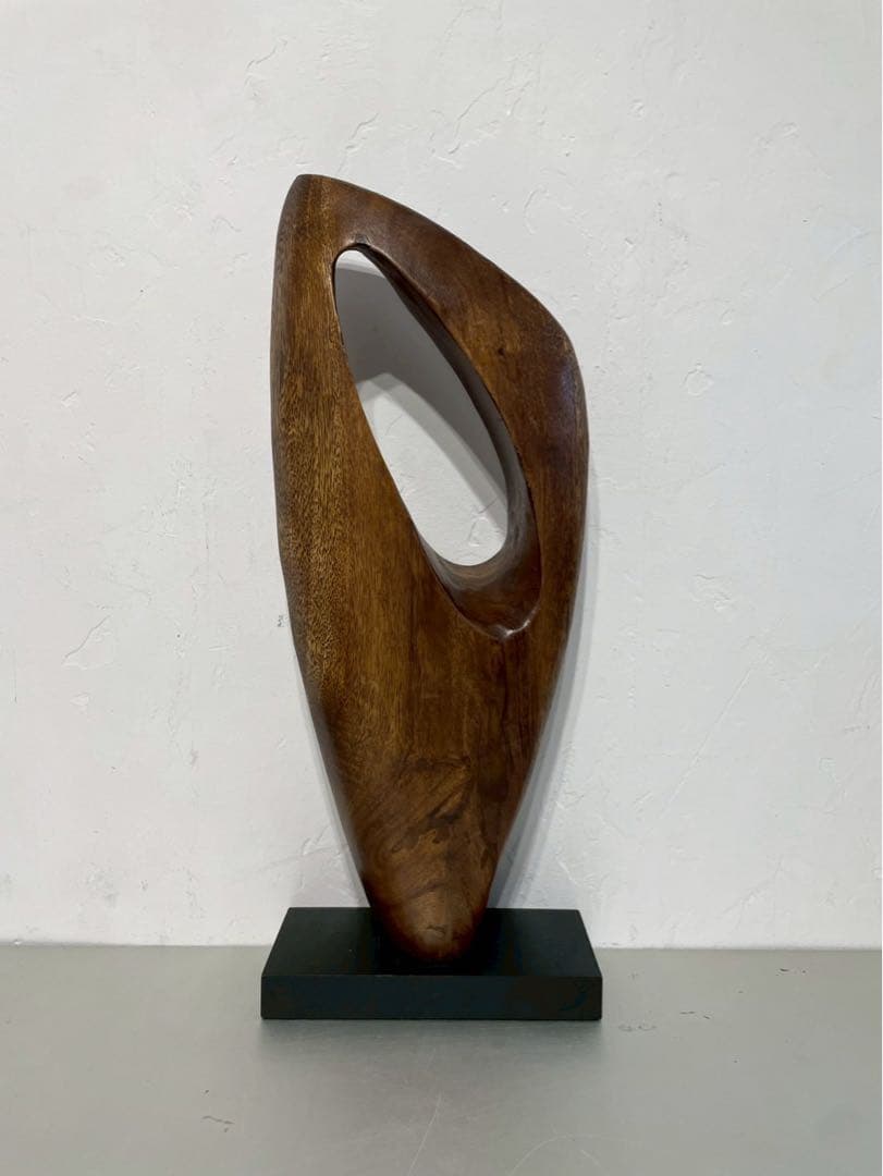 美品 BoConcept ボーコンセプト スカルプチャー オブジェ 置物 木製