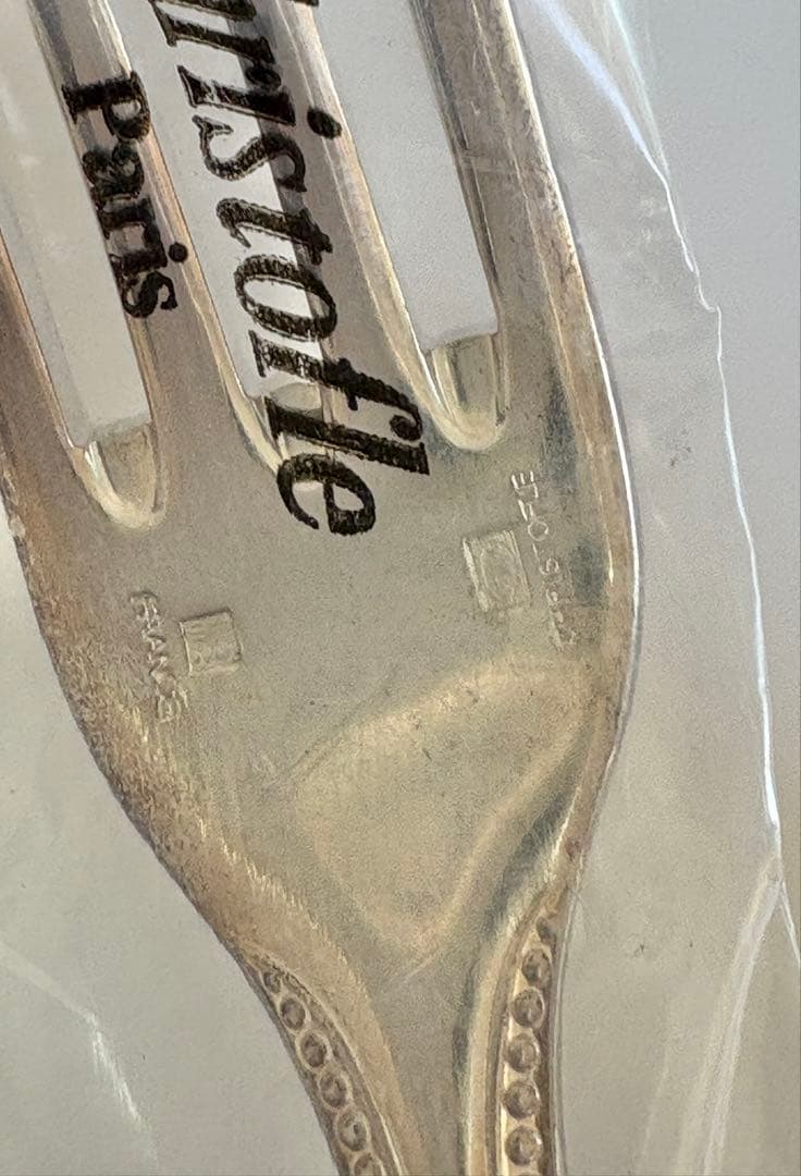 Christofle パール　テーブルスプーン　& フォーク
