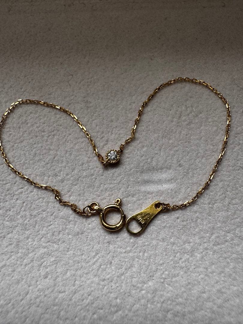 agete K18ダイヤモンドブレスレット(0.03ct)