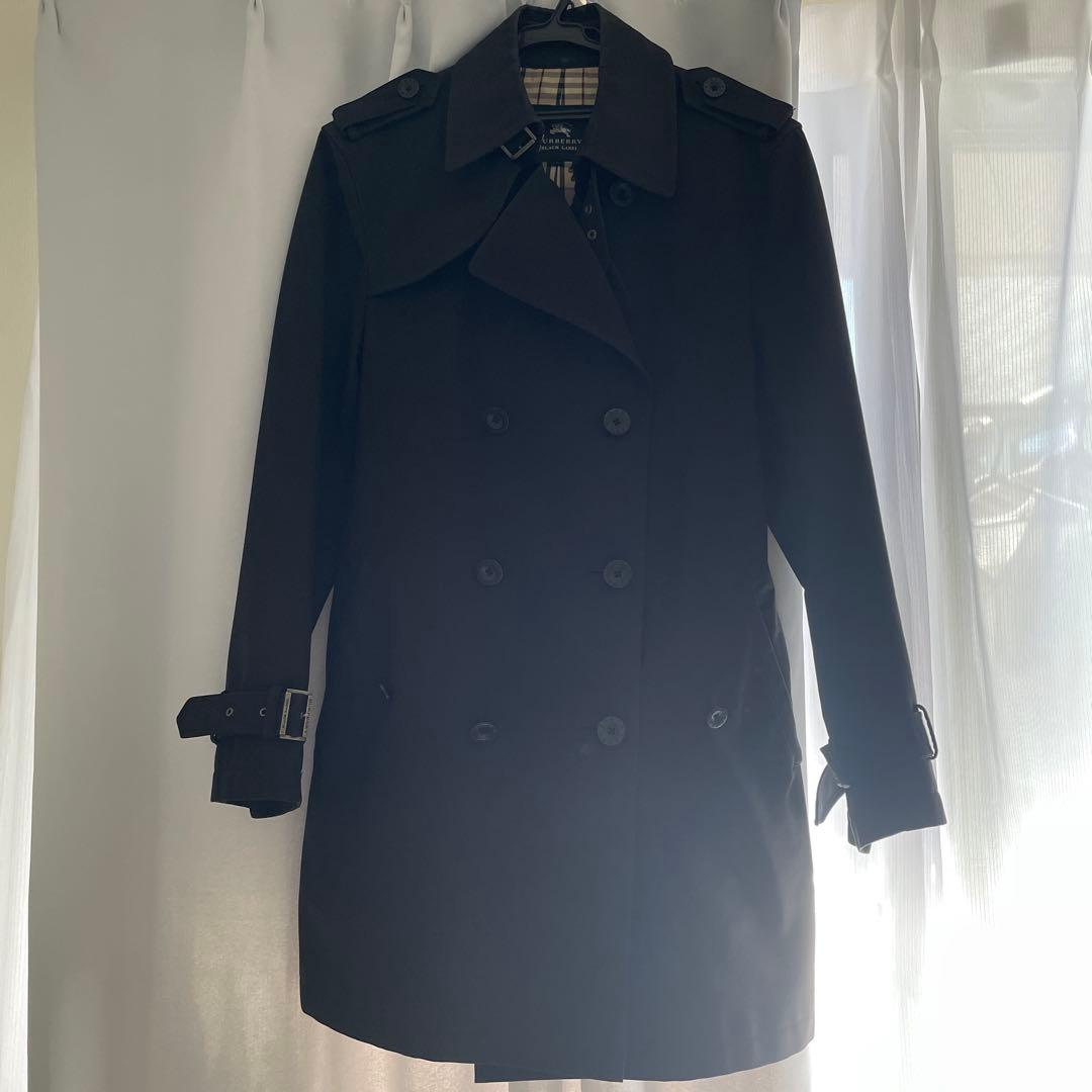 Burberry BLACKLABEL 黒 トレンチコート ダブルブレスト