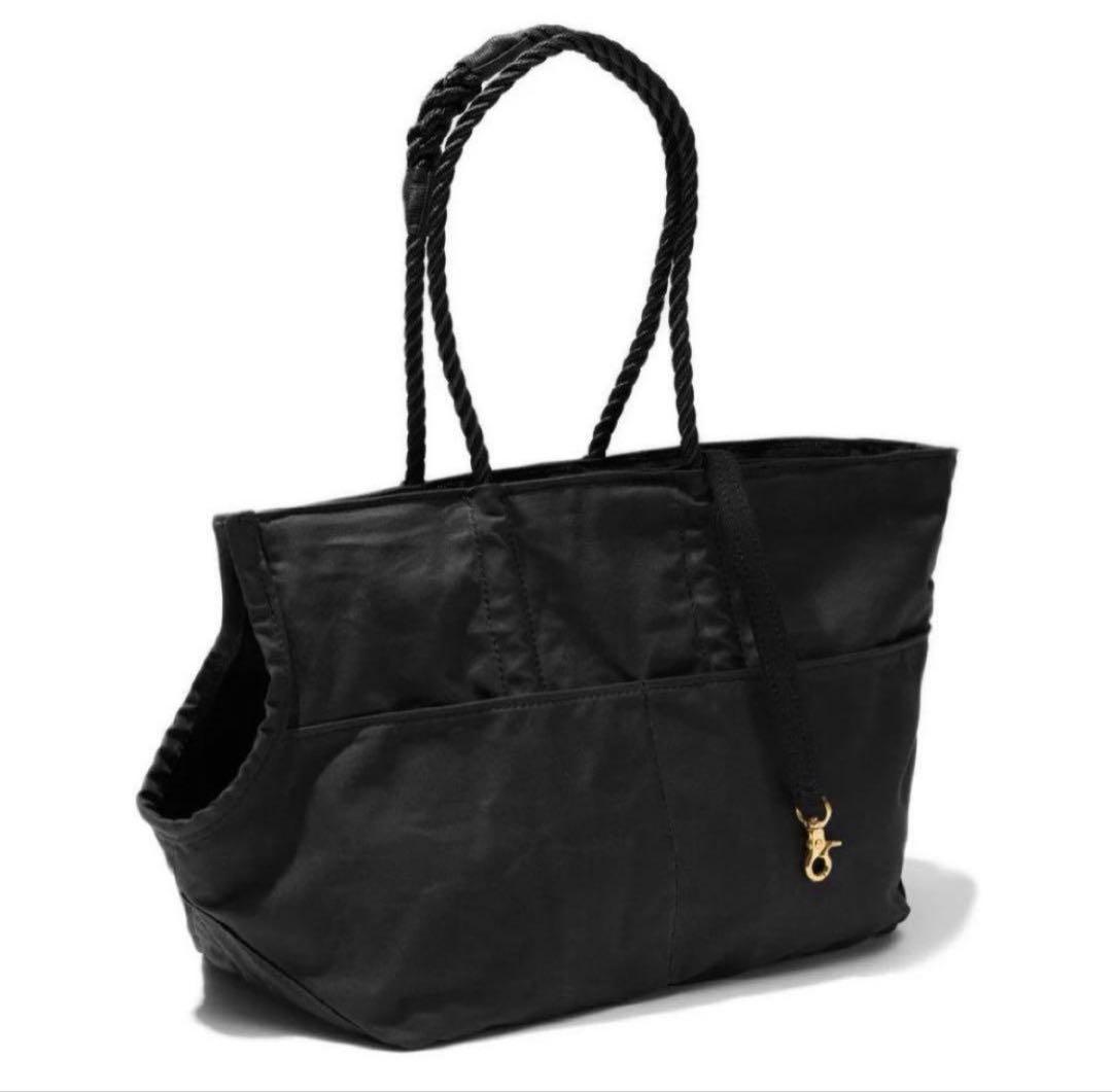 FOUND MY ANIMAL ブラック コットンキャンバス キャリーバッグ