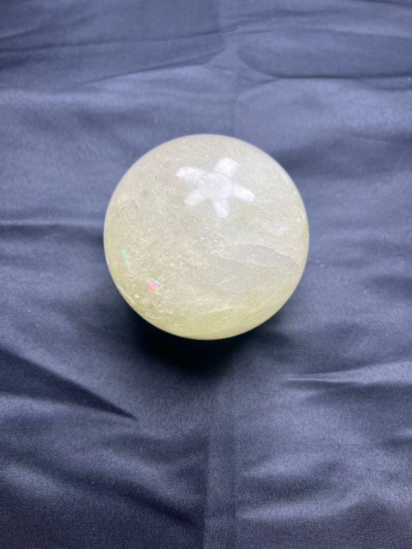 イエローカルサイト玉　レインボー入り