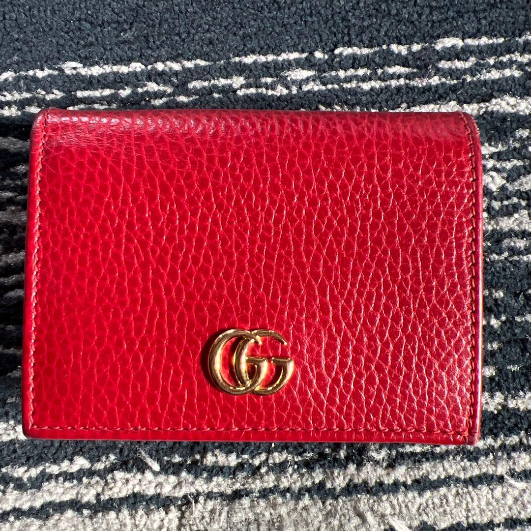 GUCCI グッチ　ミニウォレット　二つ折り　コンパクト　コンパクト財布
