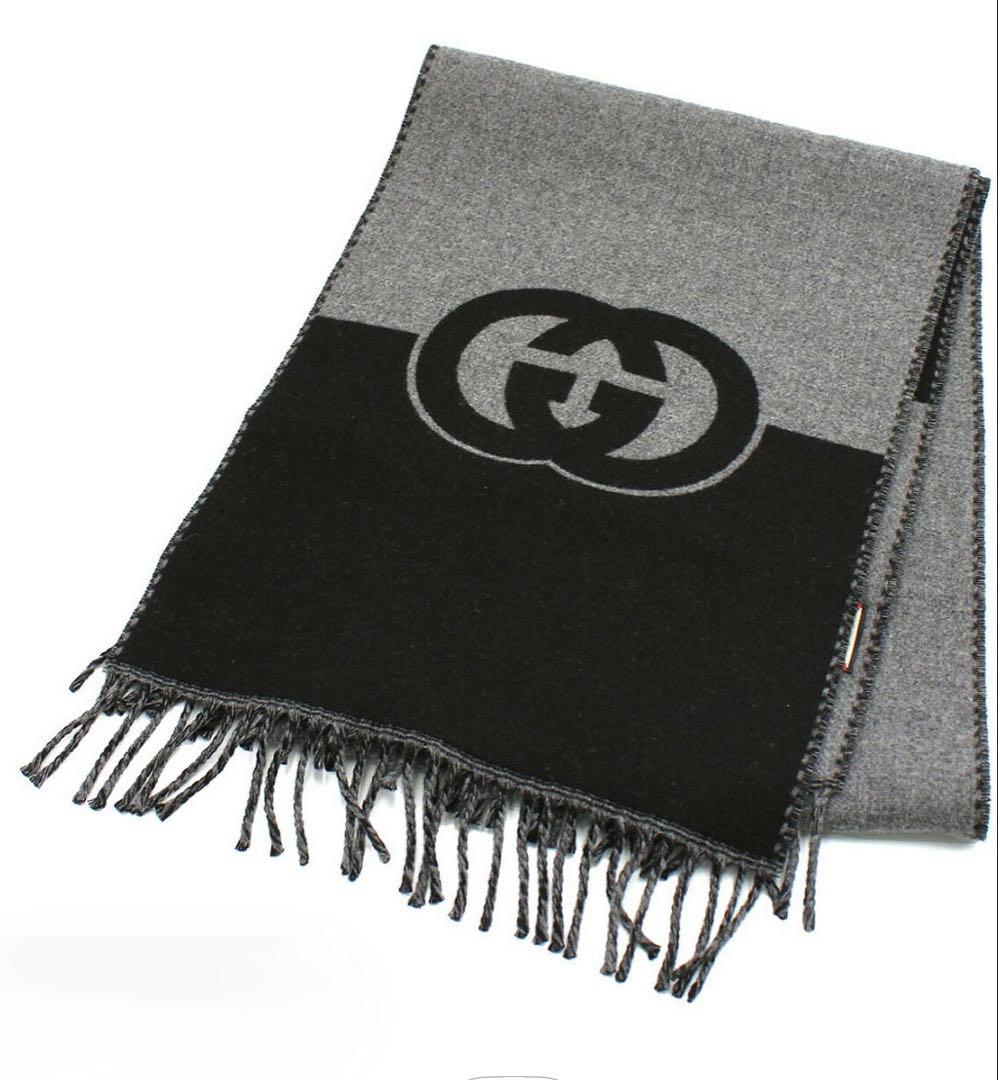 GUCCIインターロッキングGGマフラー