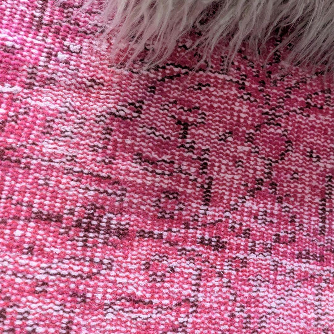 116×184 オーバーダイピンク　トルコヴィンテージラグ