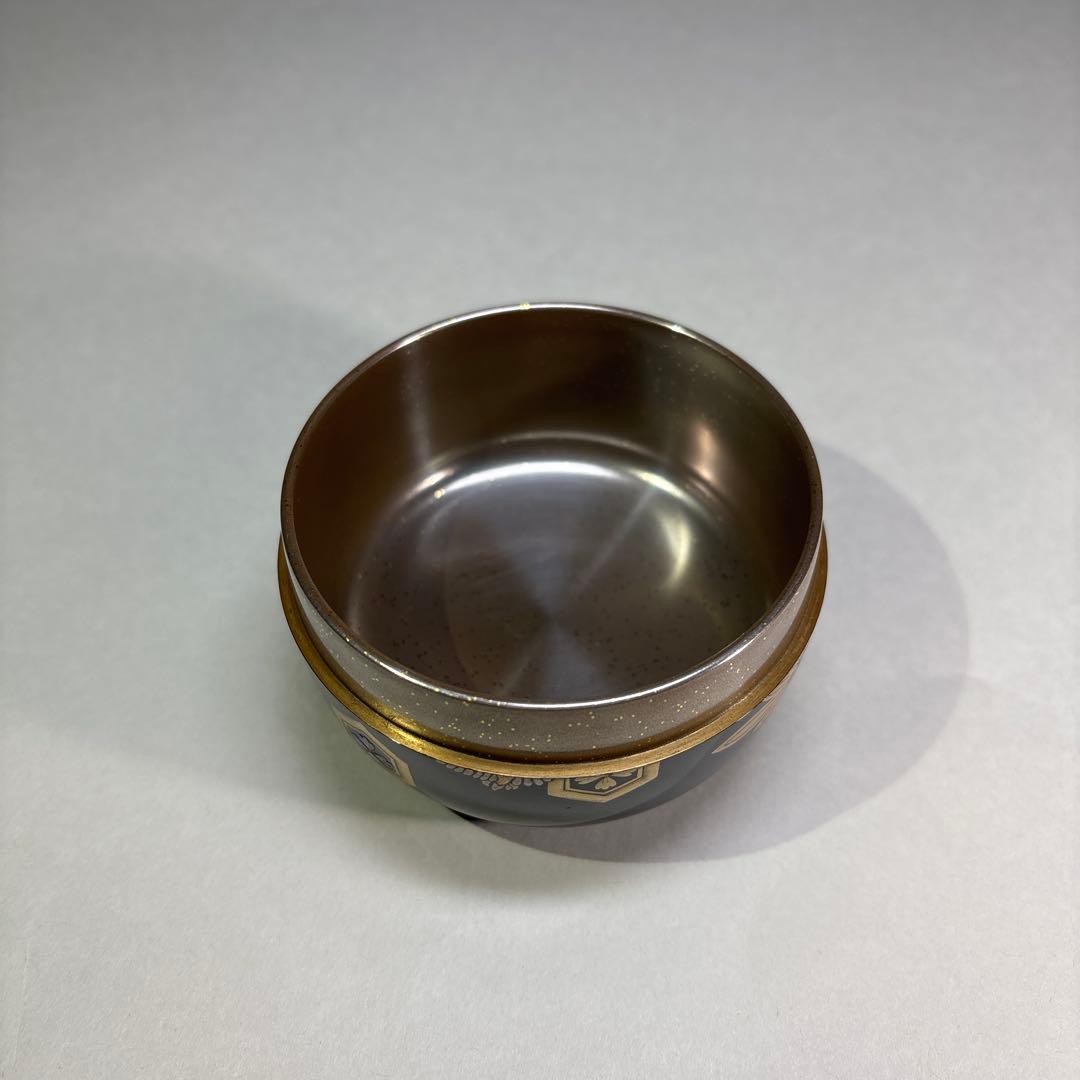 大下宗香　吉祥紋蒔絵　平棗 内平目銀地(桐箱入)