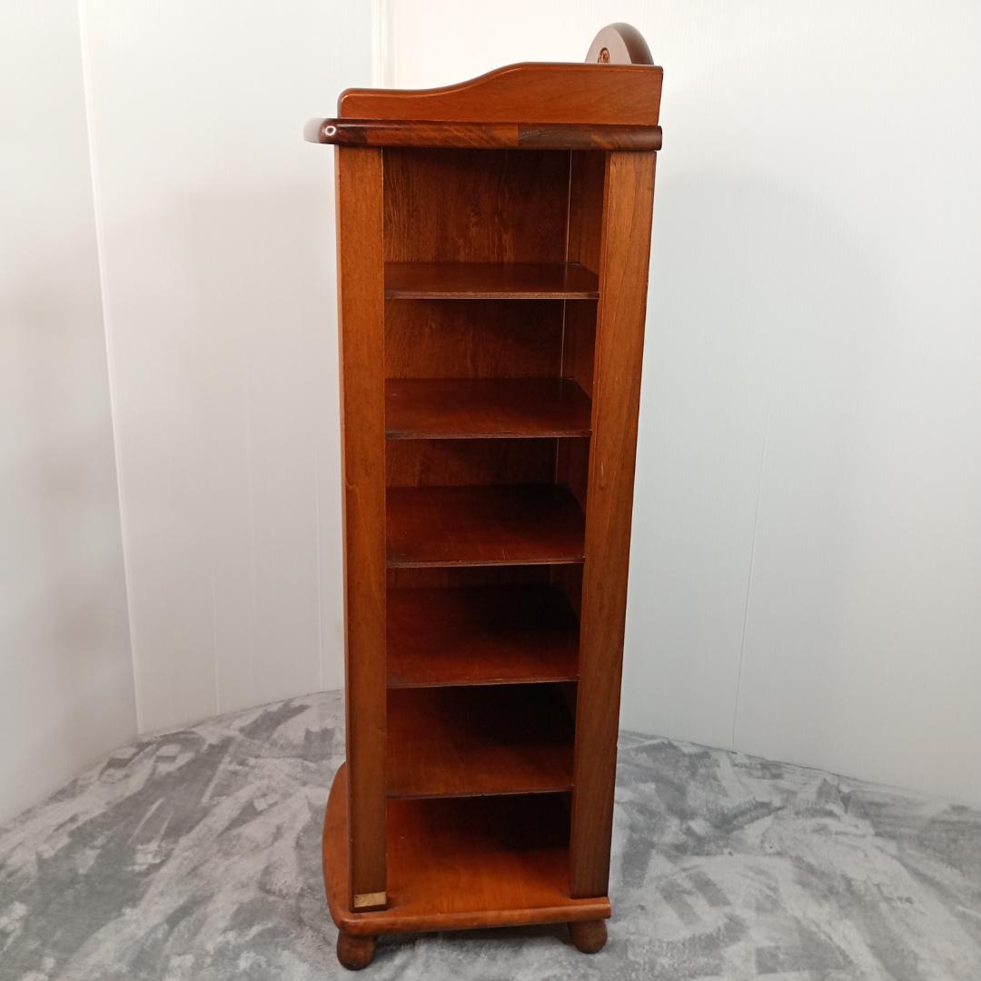 木製　スリッパラック ブラウン　玄関　スリッパ　レトロ感あります