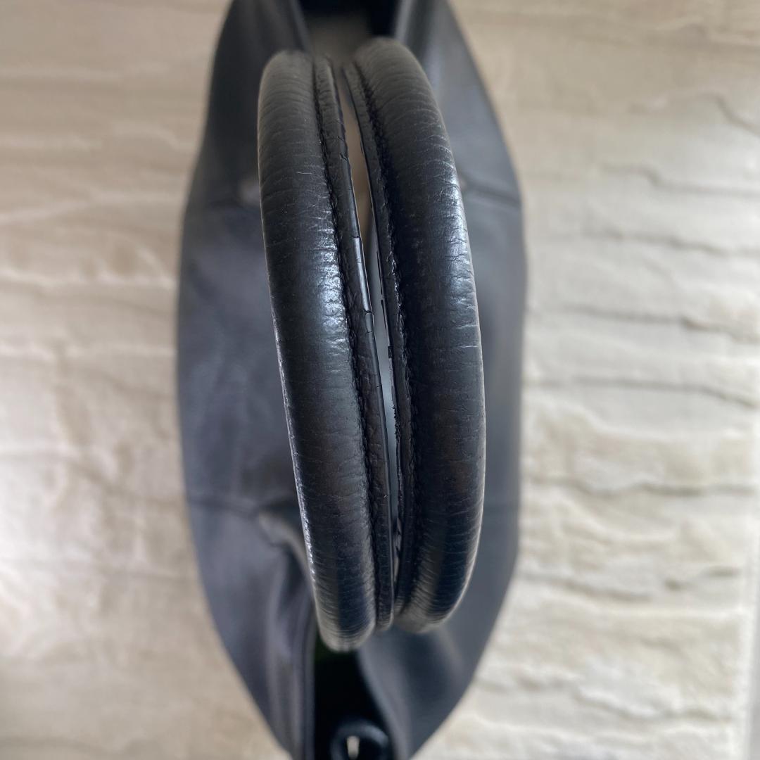 CIMABUE 大容量トートバッグ A4 シボ革 黒 ゴールド金具 メンズ