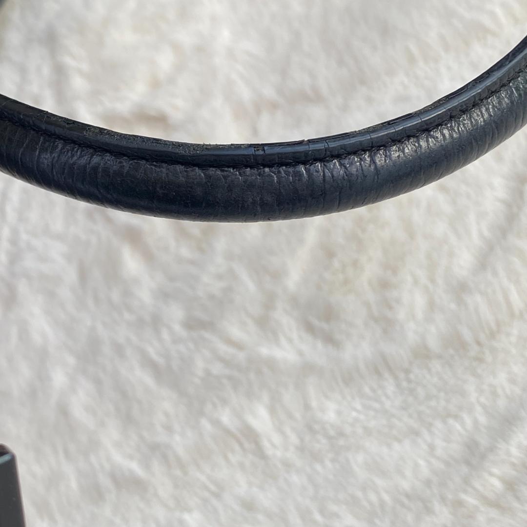 CIMABUE 大容量トートバッグ A4 シボ革 黒 ゴールド金具 メンズ