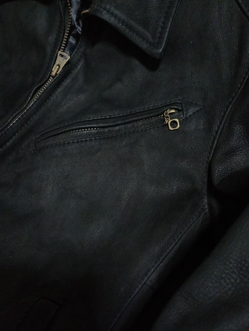 最終値下げ！定価10万以上！ラウンジリザード　本革シングルライダースジャケット