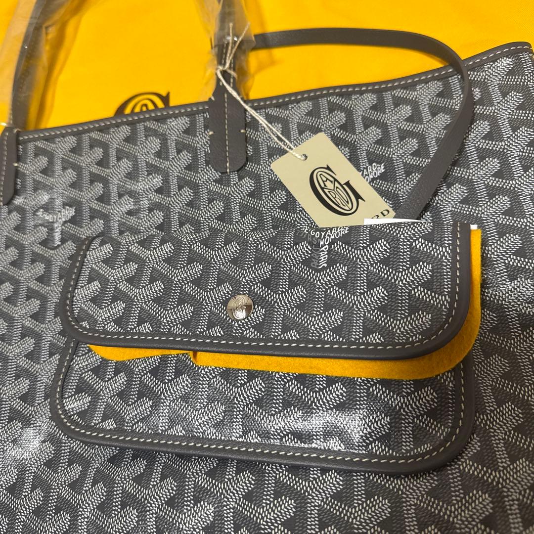 Goyard サンルイ グレー トートバッグ ポーチ付き 新品未使用