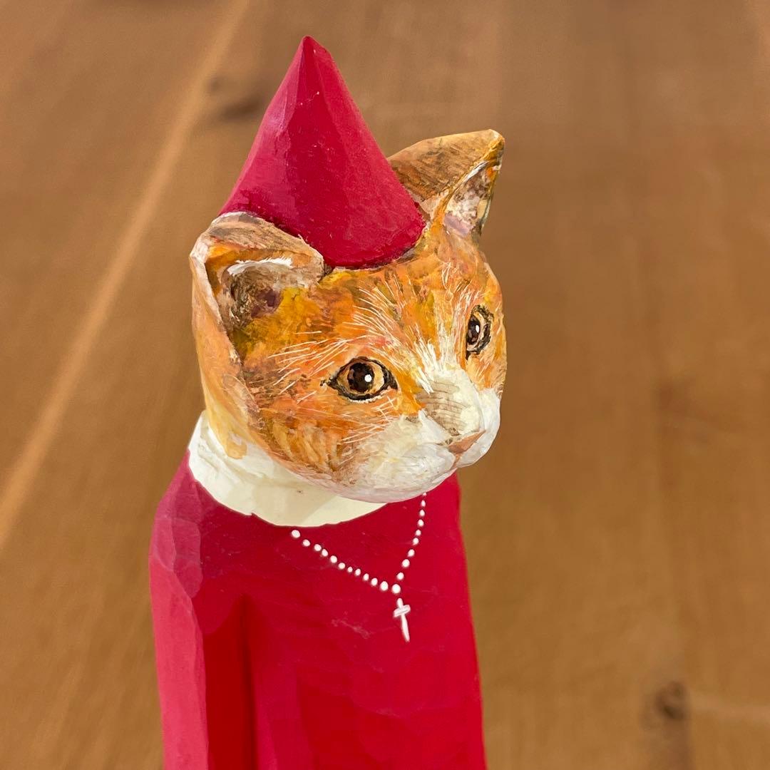 イソベサンタ アニマルサンタ ネコ 茶白