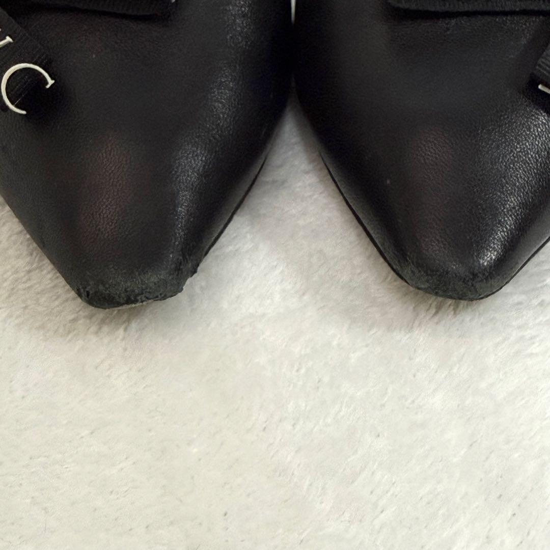 JIMMY CHOO ブラック ハイヒール ポインテッドトゥ