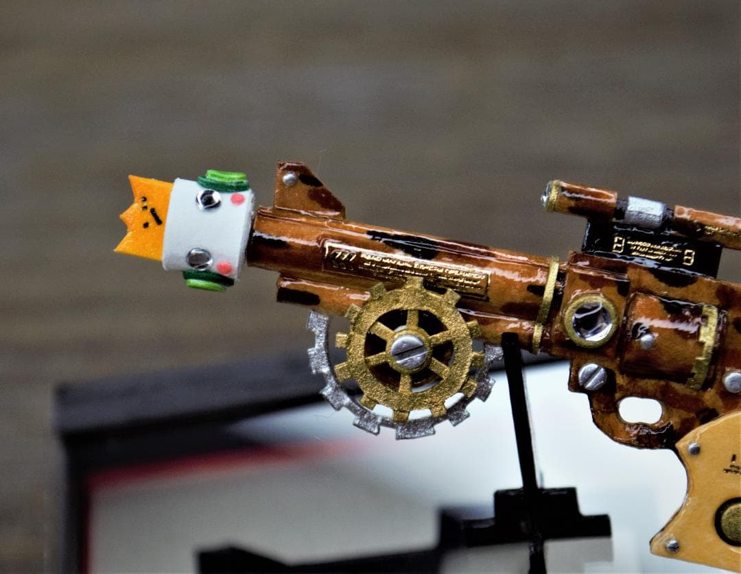 【展示用】『紙細工』飾るリボルバー002