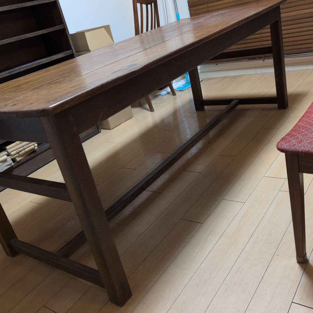 アンティーク　ダイニングテーブル　作業台