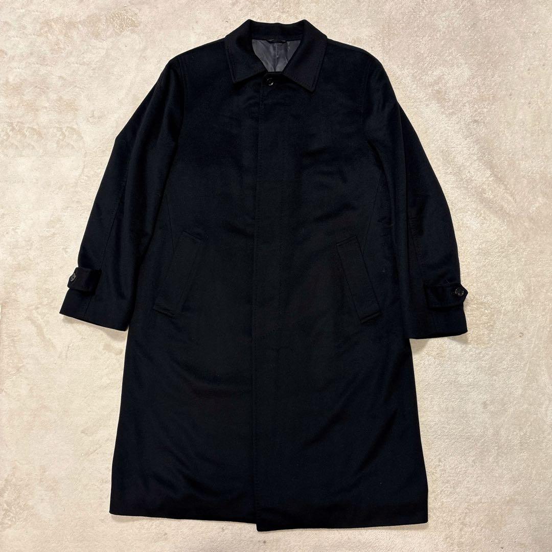 美品⭐️pierre cardin カシミヤ100% ロングコート　ブラック　XL