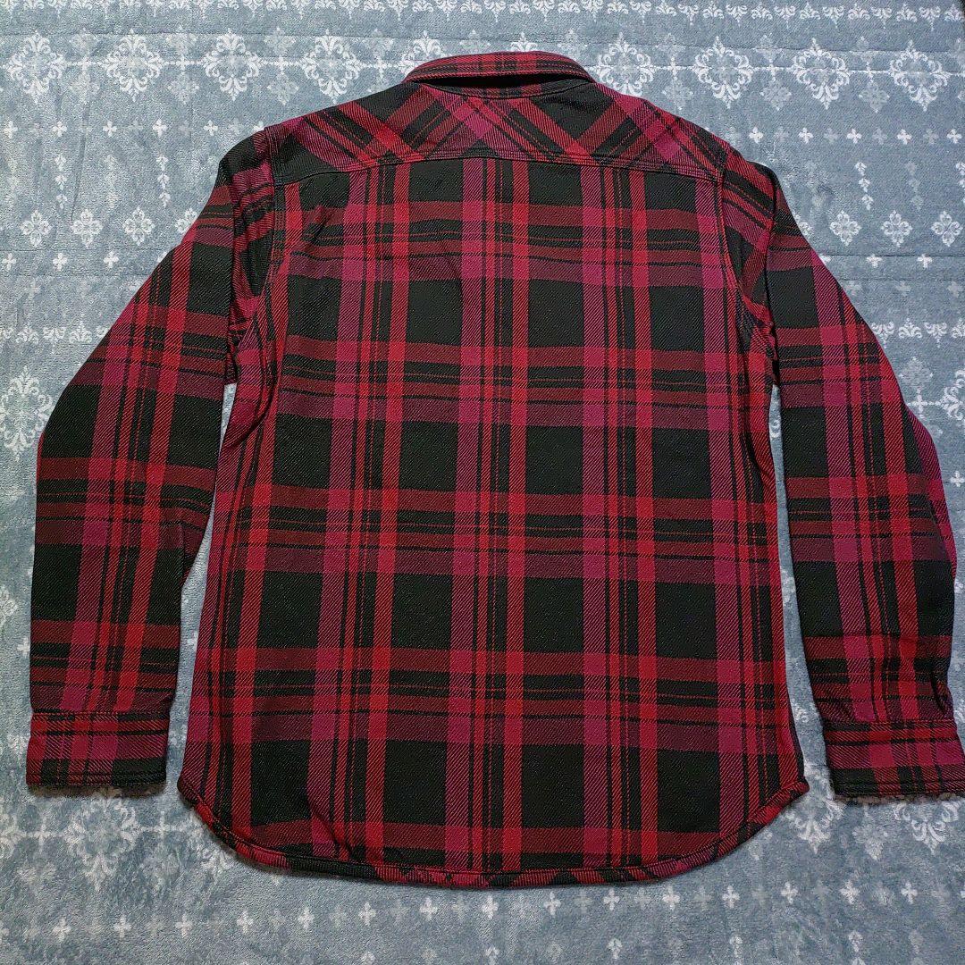 新品 ウエス UES 長袖シャツ 502355 エクストラヘビーネルシャツ L