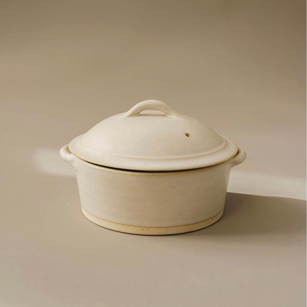 加藤かずみ さん 耐熱 蓋付きグラタン皿 土鍋 スープポット 2個セット