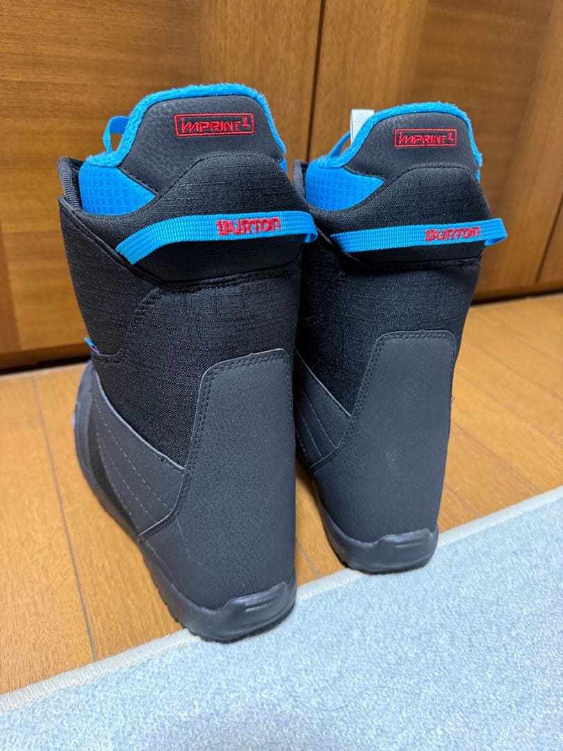 Burton ZIPLINE 子ども用スノーボードブーツ ブラック/ブルー