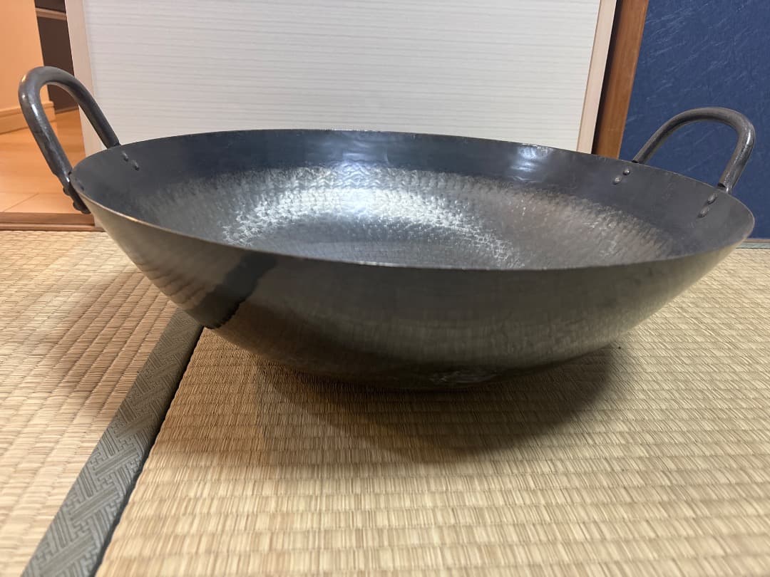 鉄製中華鍋 51センチ　両手　新品
