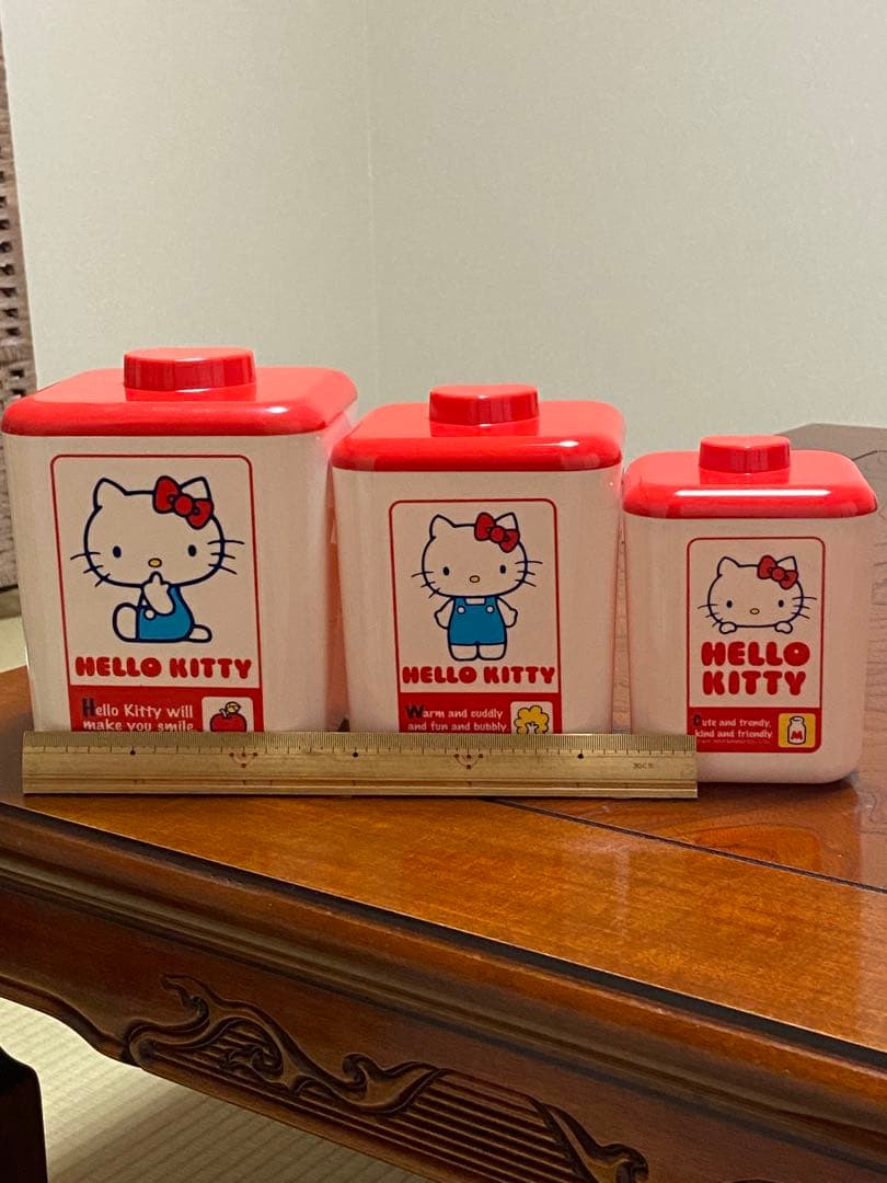 ハローキティ 小物入れ ケース 当時物 レトロ 赤 希少 極レア 新品 未使用