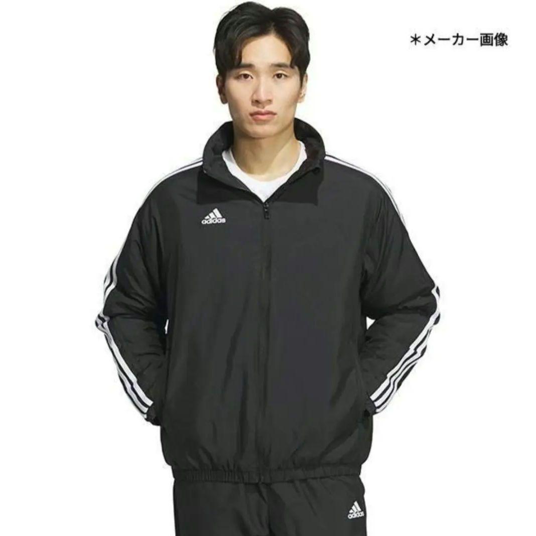 新品 アディダス KWX74 パデッドトラックジャケット 軽量 保温 黒 M