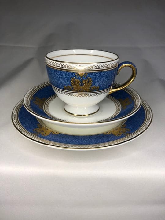 ウェッジウッド コロンビア パウダーブルー トリオセット①