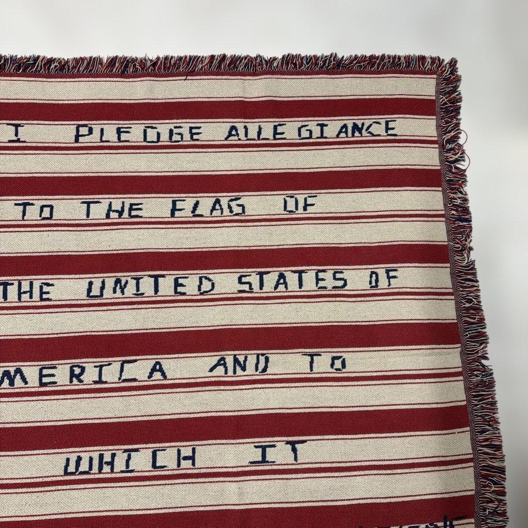 国旗　星条旗　マルチカバー　ソファカバー　ヴィンテージラグ　123x190