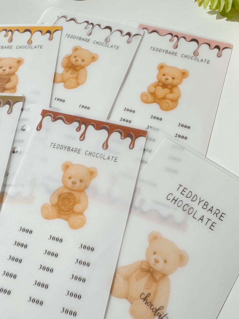 A6リフィル teddy bear chocolate 1800円