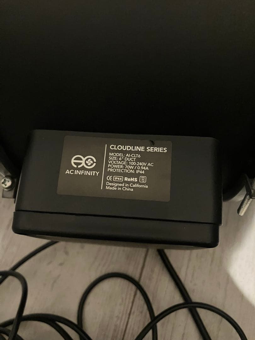 AC Infinity Cloudline T6 6インチ　コントローラー