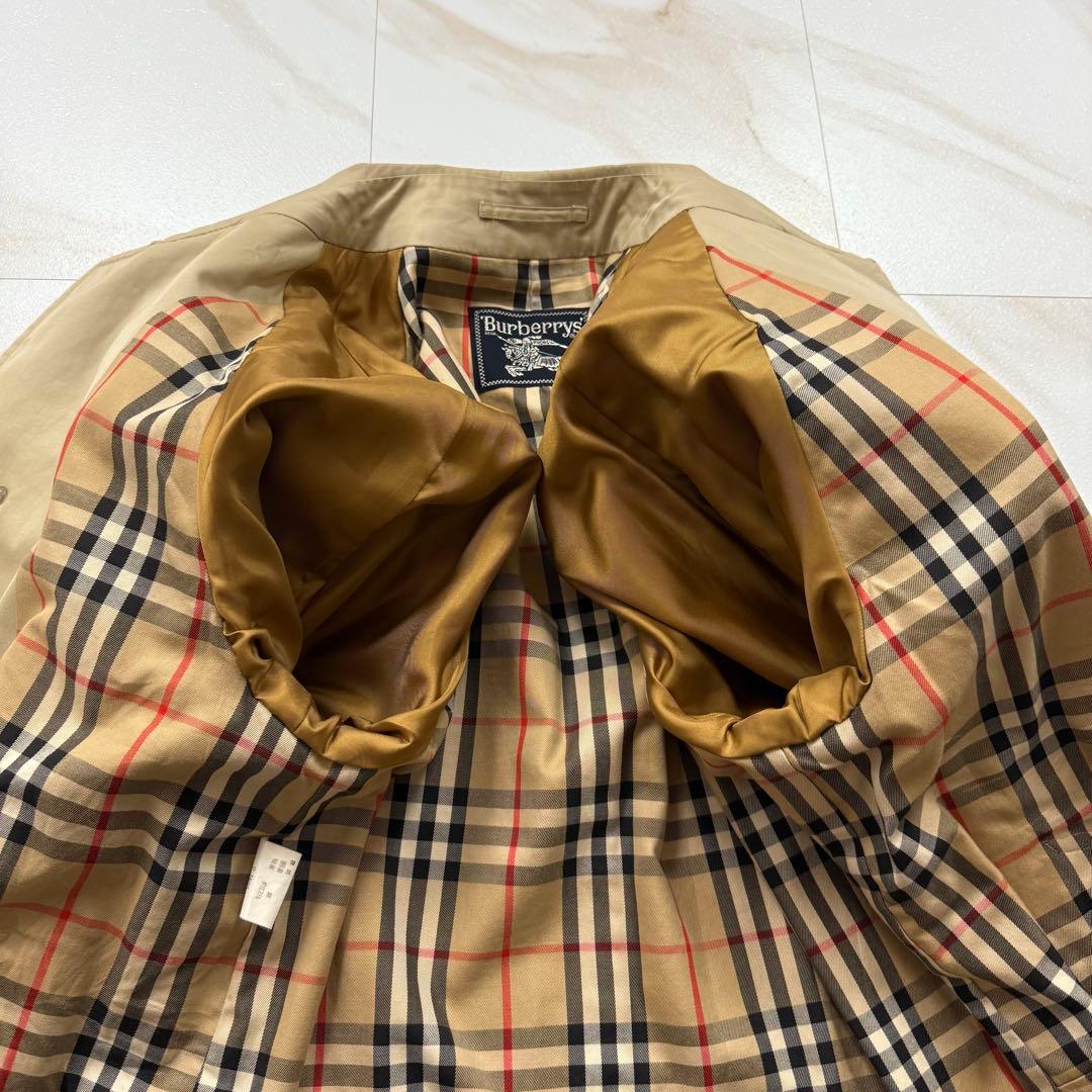 Burberry's ステンカラーコート ノバチェック 比翼 ベージュ