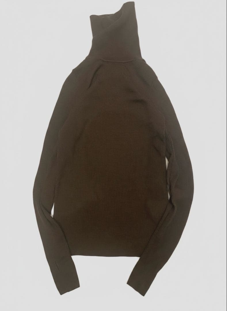 美品【アパルトモンドゥーズィエムクラス】 タートルネック リブニット　茶