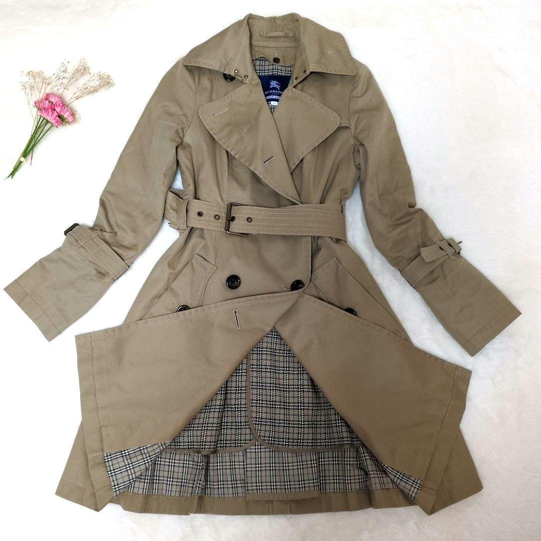 BURBERRY BLUE LABEL トレンチコート 34 チェックライナー付